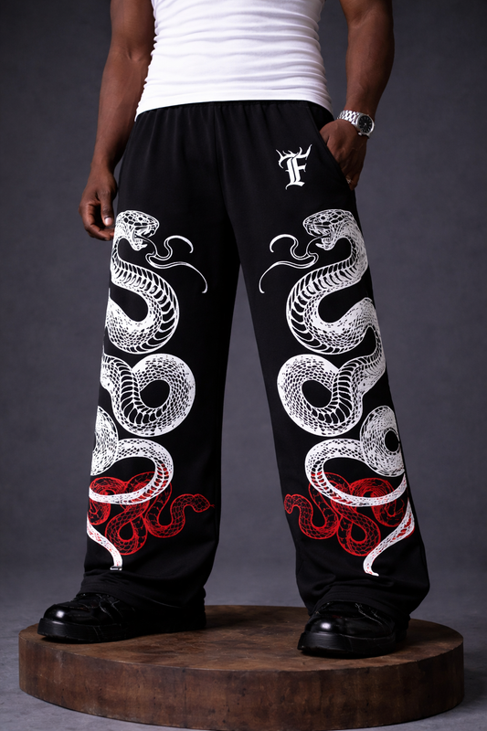 Noir Serpent Signature • Track Pant • Baggy Fit