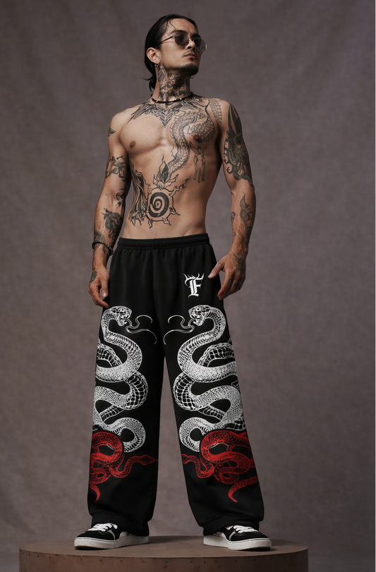 Noir Serpent Signature • Track Pant • Baggy Fit
